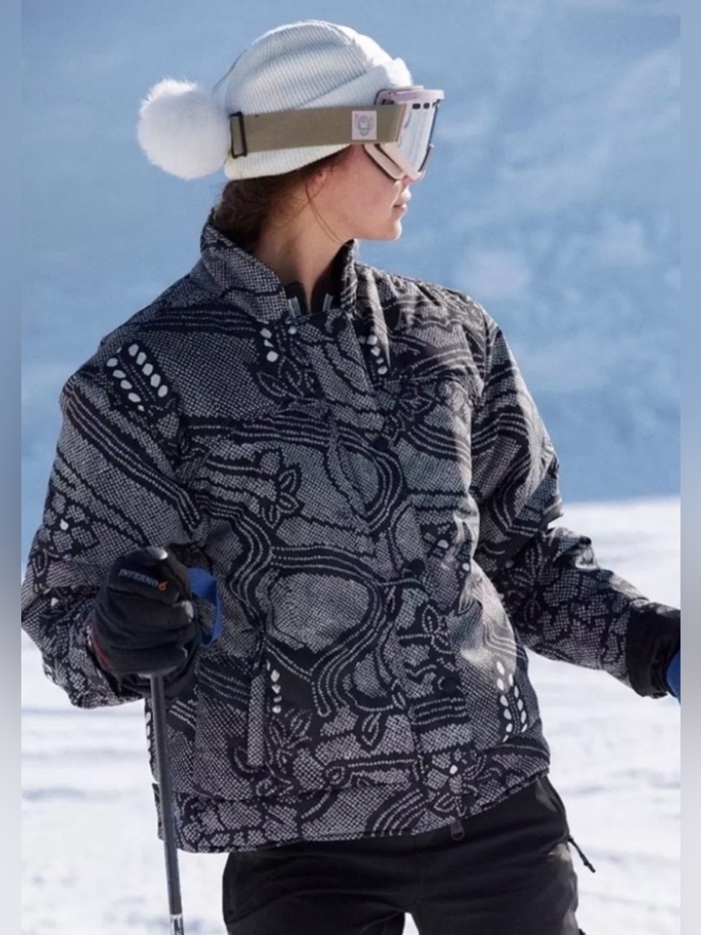 Free People Movement Bunny Slope Printed Puffer Jacket in size Small-NWOT